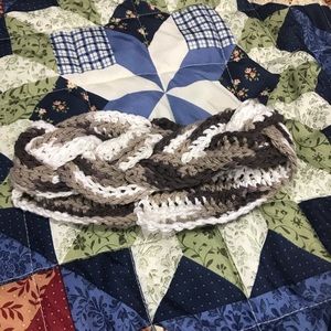 Crochet braided headband